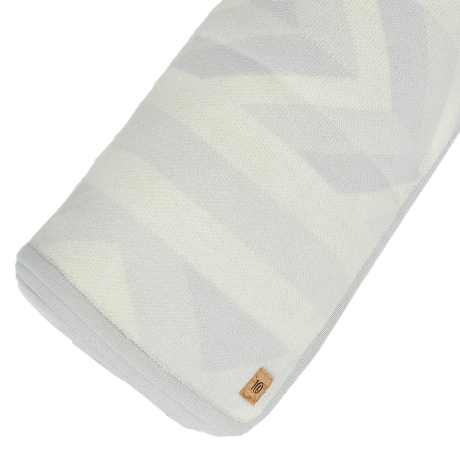 Tentree Cotton Intarsia Blanket Hi Rise Grey