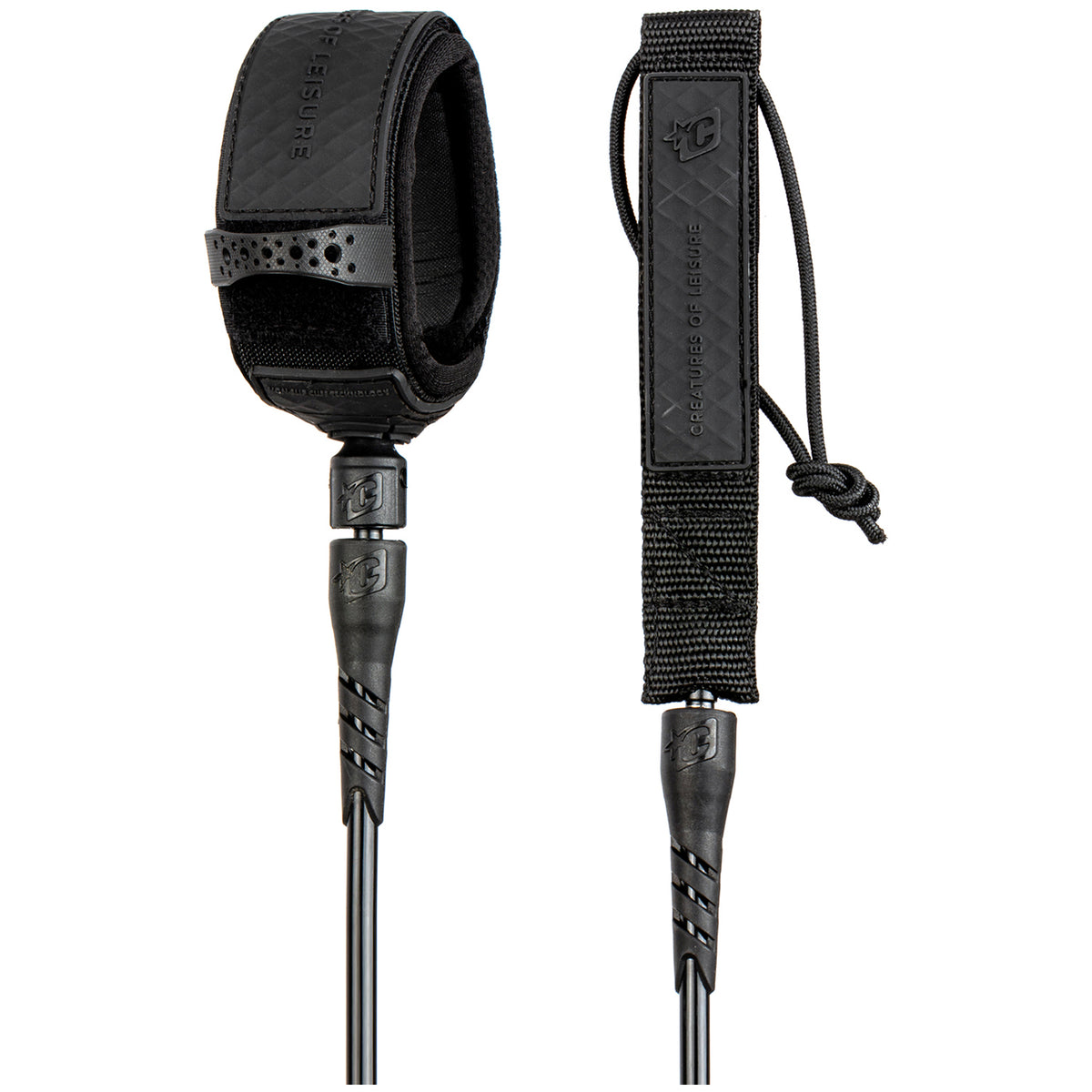 Creatures of Leisure Longboard Ankle 9' Surf Leash Black Black
