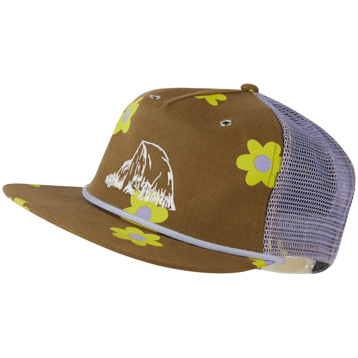 The North Face Heritage Trucker Hat Military Olive Flower Power Print