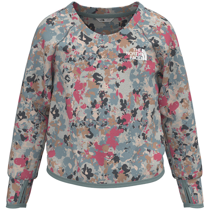The North Face Glacier Pullover - Girls' Tourmaline Blue Multi Floral Camo Print