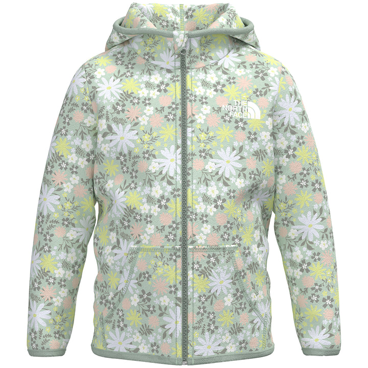 The North Face Glacier Full Zip Hoodie - Toddlers' Misty Jade Flower Garden Print