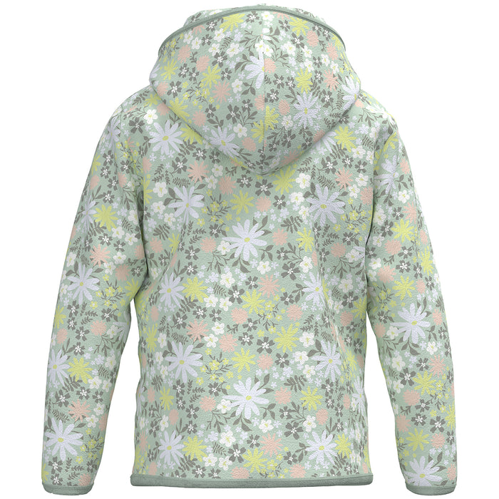 The North Face Glacier Full Zip Hoodie - Toddlers' Misty Jade Flower Garden Print