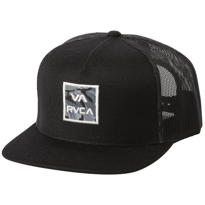 RVCA All The Way Trucker Print Hat Black
