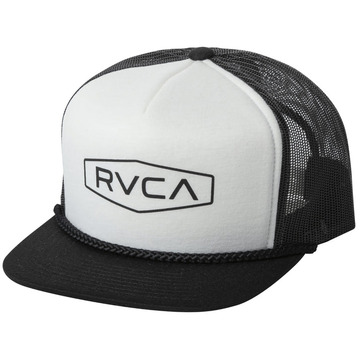 RVCA Staple Foamy Trucker Hat Black/White