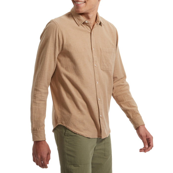 Mollusk One Pocket Long-Sleeve Shirt - Men's Tan Earth