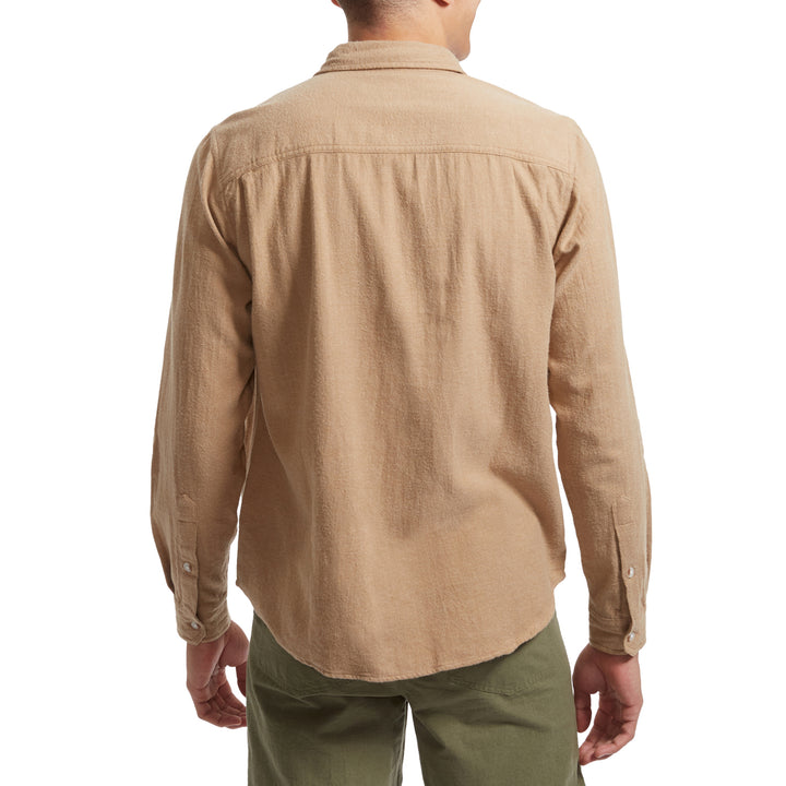 Mollusk One Pocket Long-Sleeve Shirt - Men's Tan Earth