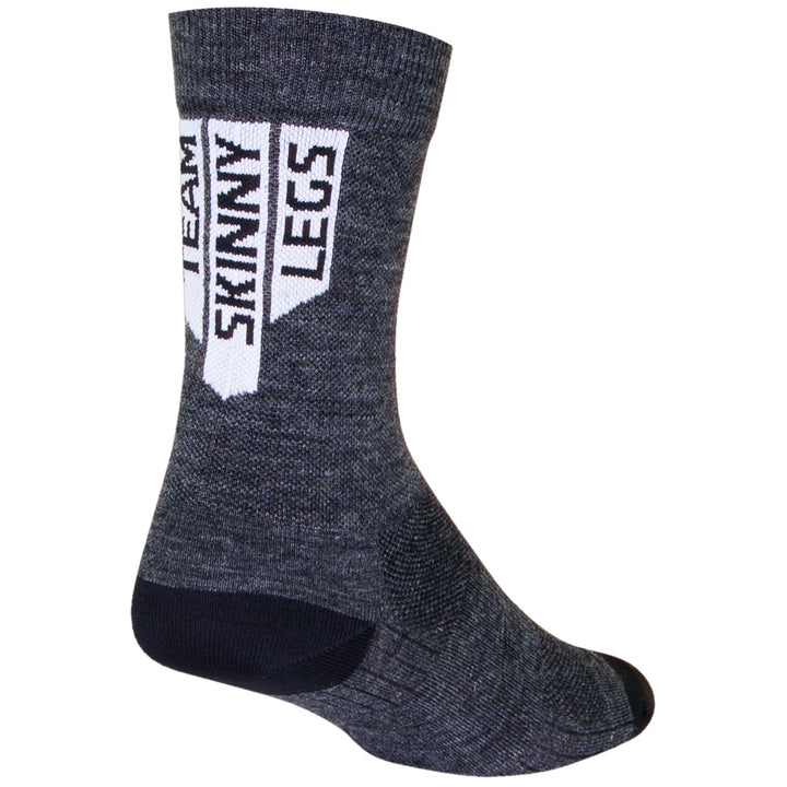 SockGuy SGX Wool 6" TSL Charcoal Bike Socks