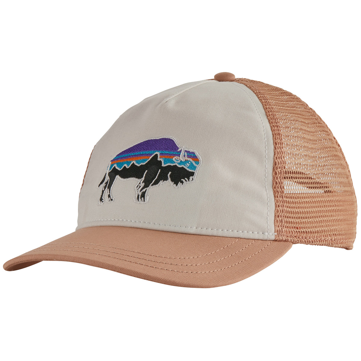 Patagonia Fitz Roy Bison Layback Trucker Hat - Women's White