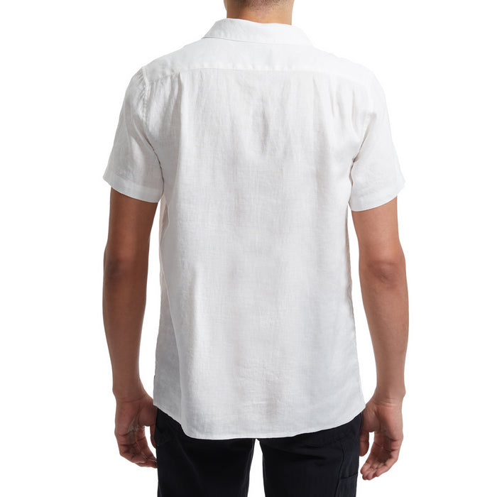 Rhythm Classic Linen Short-Sleeve Shirt - Men's Vintage White