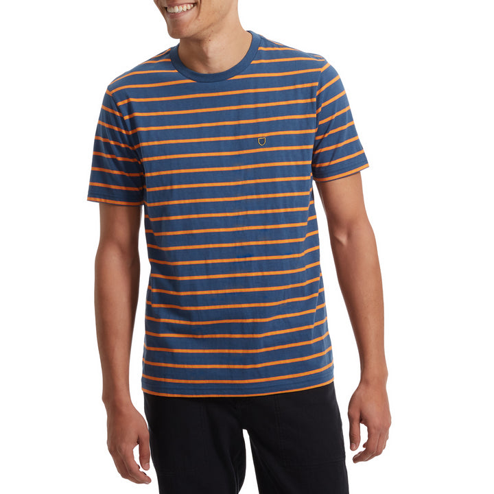Brixton Hilt Shield T-Shirt - Men's Joe Blue