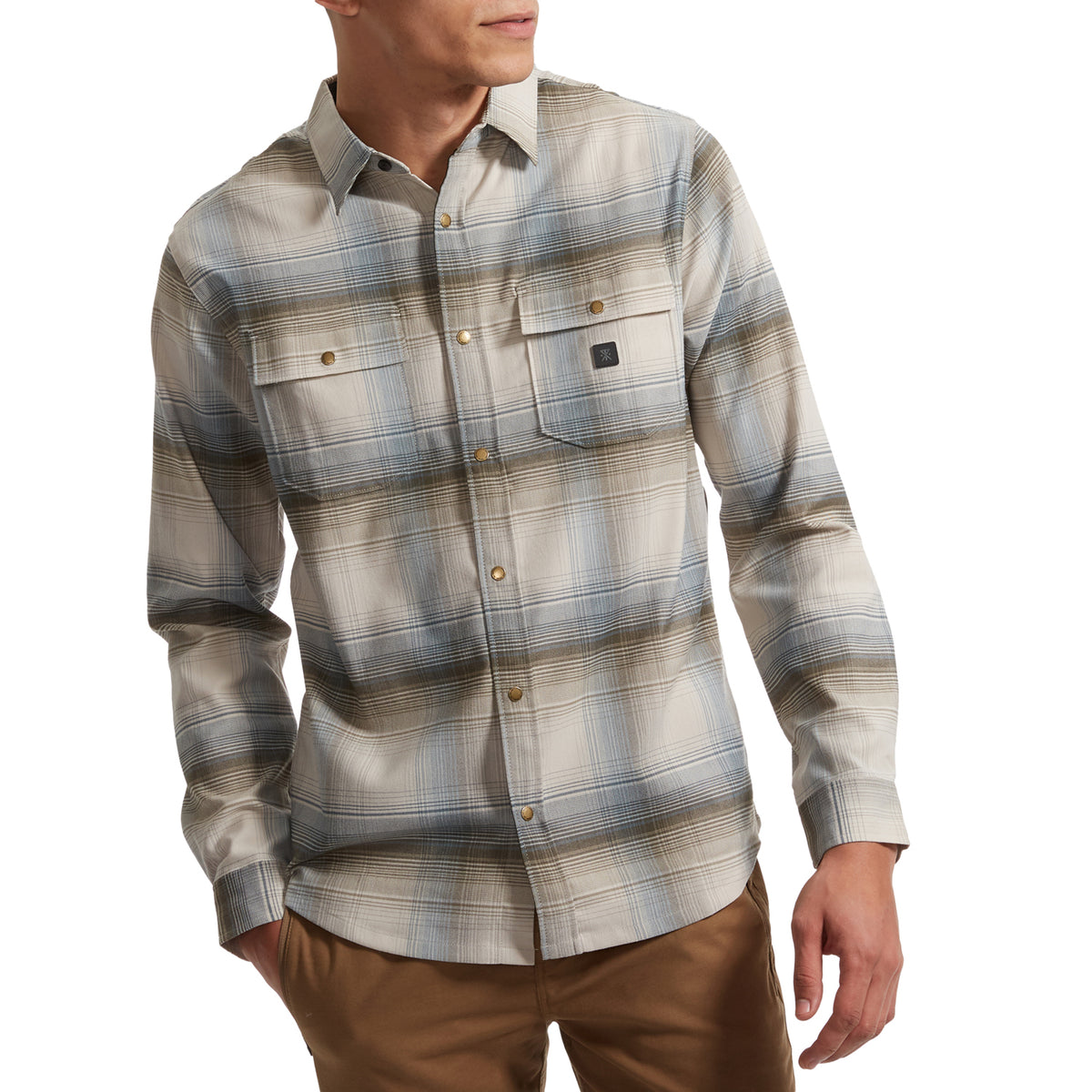 Roark Alpinist Long-Sleeve Flannel Shirt - Men's Bone