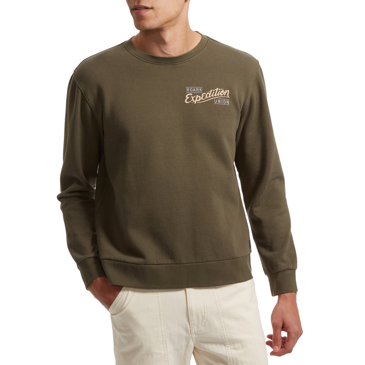 Roark Expedition Union Crew Sweatshirt - Men's Military