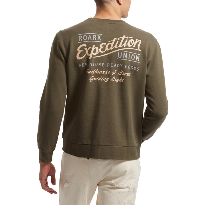 Roark Expedition Union Crew Sweatshirt - Men's Military