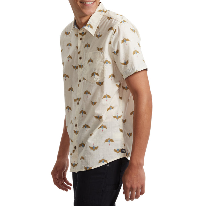 Toad & Co Fletch Short-Sleeve Shirt - Men's Salt Crane Print