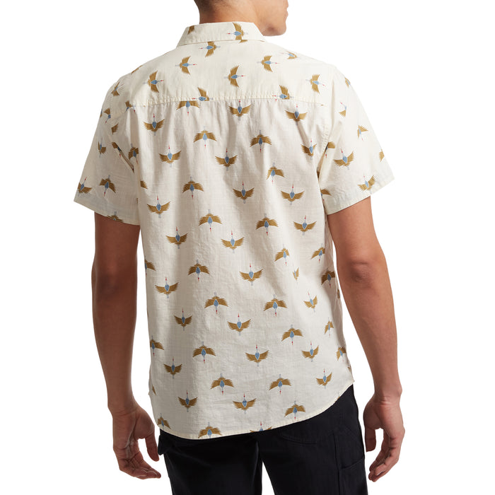Toad & Co Fletch Short-Sleeve Shirt - Men's Salt Crane Print