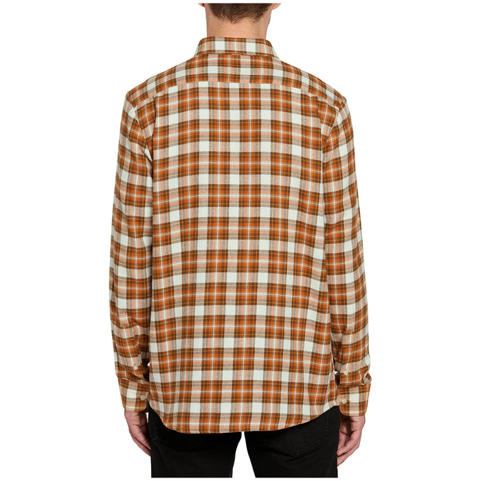 Volcom Repeater Long-Sleeve Flannel Shirt - Men's Vintage Brown