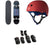 Arbor Whiskey 7.75 Recruit Skateboard Complete + Triple 8 Sweatsaver Liner Skateboard Helmet + Saver Series High Impact Skateboard Pad Set