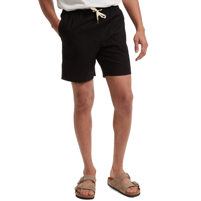 Rhythm Classic Linen Jam Shorts - Men's Black
