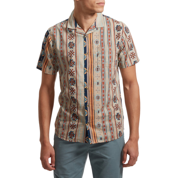 Roark Bazaar Short-Sleeve Shirt - Men's Stone