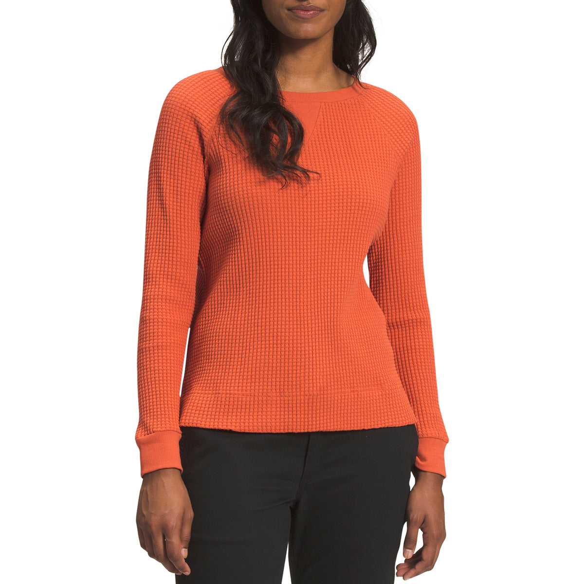 The North Face Long Sleeve Chabot Crew - Women's Burnt Ochre
