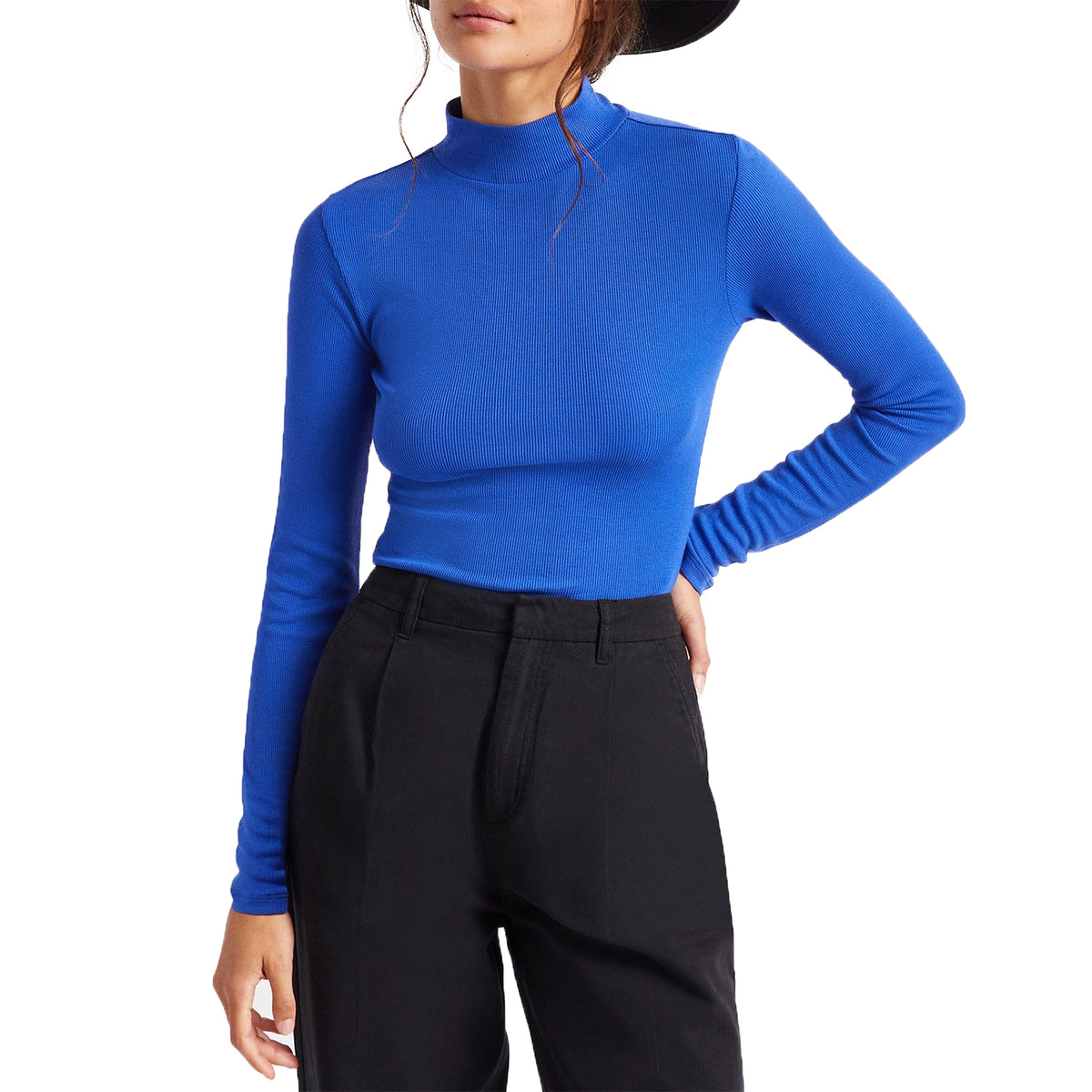 Brixton Blitz Long-Sleeve Turtleneck Top - Women's Dazzling Blue