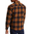 Brixton Bowery Lined Long-Sleeve Flannel - Men's Navy/Copper
