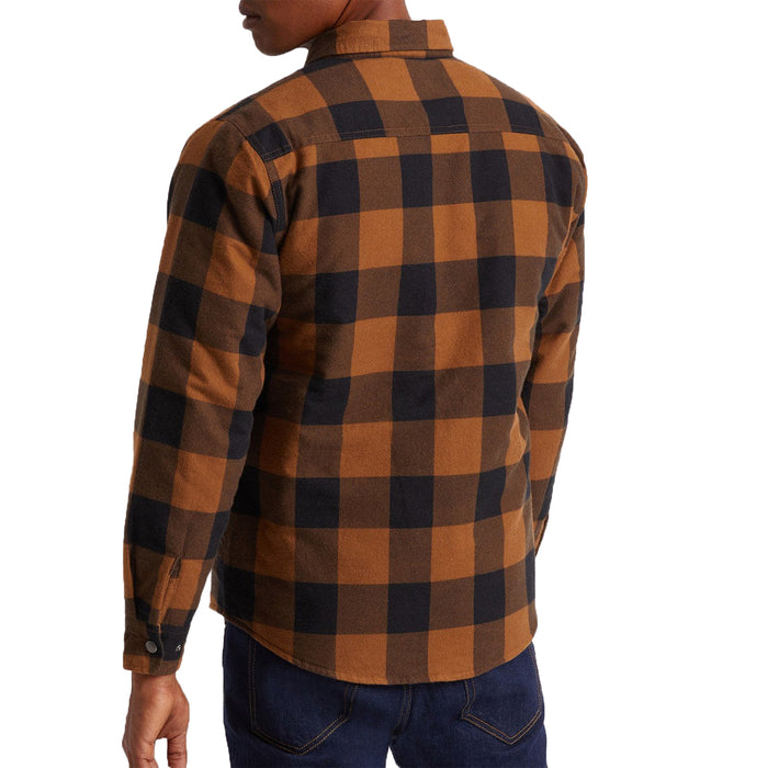 Brixton Bowery Lined Long-Sleeve Flannel - Men's Navy/Copper