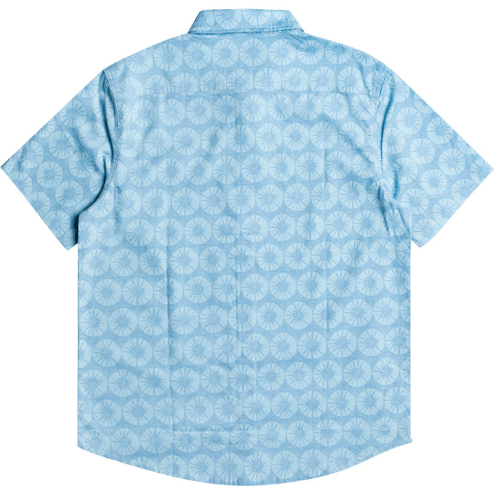 Quiksilver Sun Medallion Short-Sleeve Shirt - Men's Blue Heaven Sun Medallion