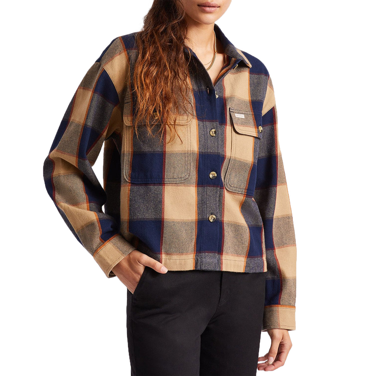 Brixton Bowery Flannel Shirt - Women's Khaki