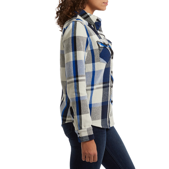 Topo Designs Mountain Heavyweight Shirt - Women's Natural/Black Plaid