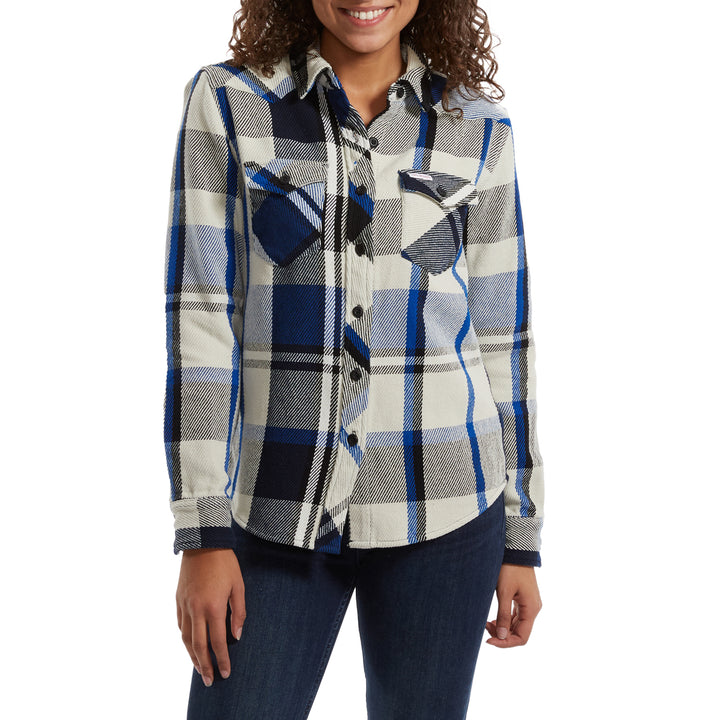 Topo Designs Mountain Heavyweight Shirt - Women's Natural/Black Plaid