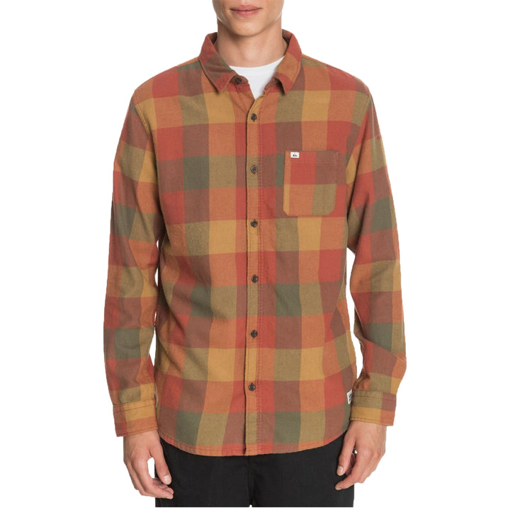 Quiksilver Motherfly Long-Sleeve Flannel Shirt Henna Motherfly