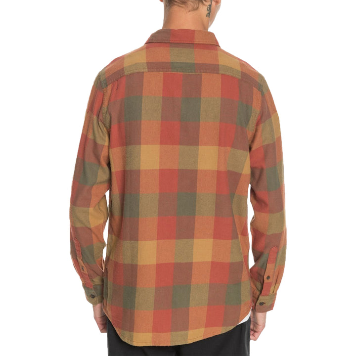 Quiksilver Motherfly Long-Sleeve Flannel Shirt Henna Motherfly
