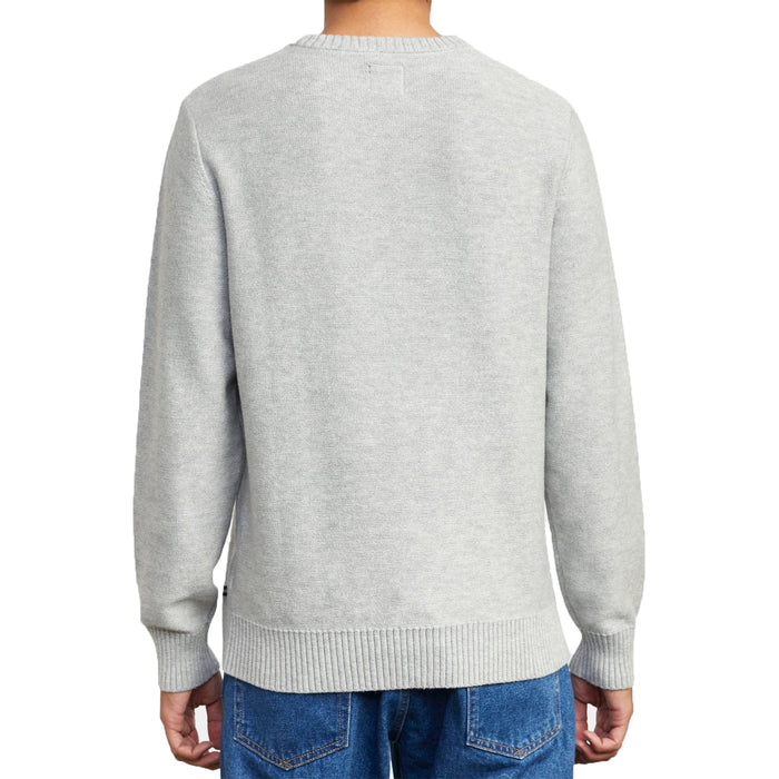 RVCA Witz Marl Crew Sweater - Men's Snow Marle