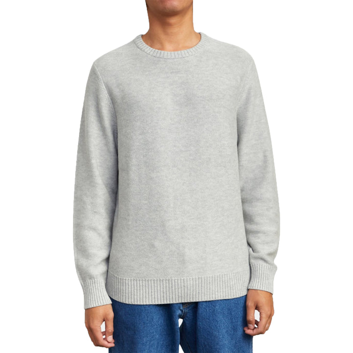 RVCA Witz Marl Crew Sweater - Men's Snow Marle