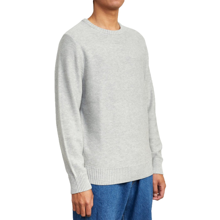 RVCA Witz Marl Crew Sweater - Men's Snow Marle