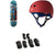 Element Star Wars Mando 7.75 Skateboard Complete + Triple 8 Sweatsaver Liner Skateboard Helmet + Saver Series High Impact Jr Pad Set