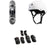 Element Star Wars Beskar 8.0 Skateboard Complete + Triple 8 Sweatsaver Liner Skateboard Helmet + Saver Series High Impact Pad Set