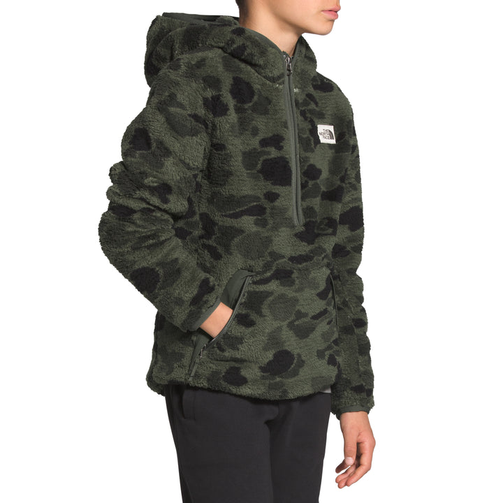 The North Face Campshire Hoodie - Boys' New Taupe Green Duck Camo Print