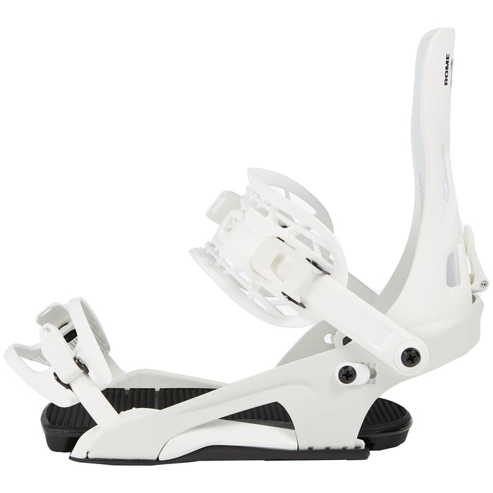 Rome Crux SE Snowboard Bindings 2022 White