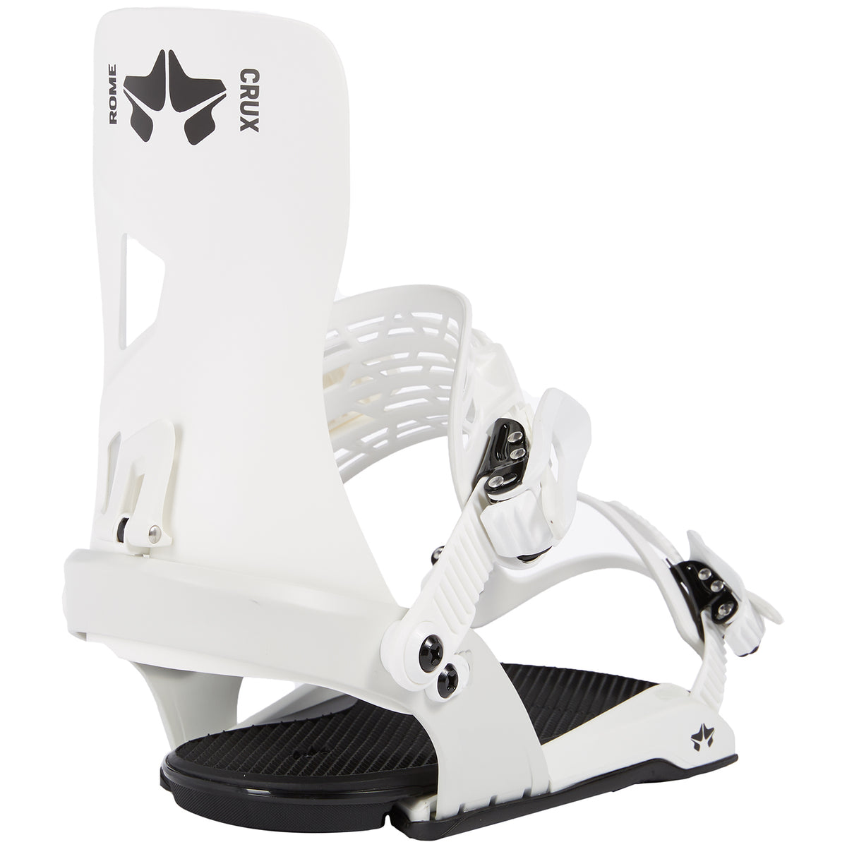 Rome Crux SE Snowboard Bindings 2022 White