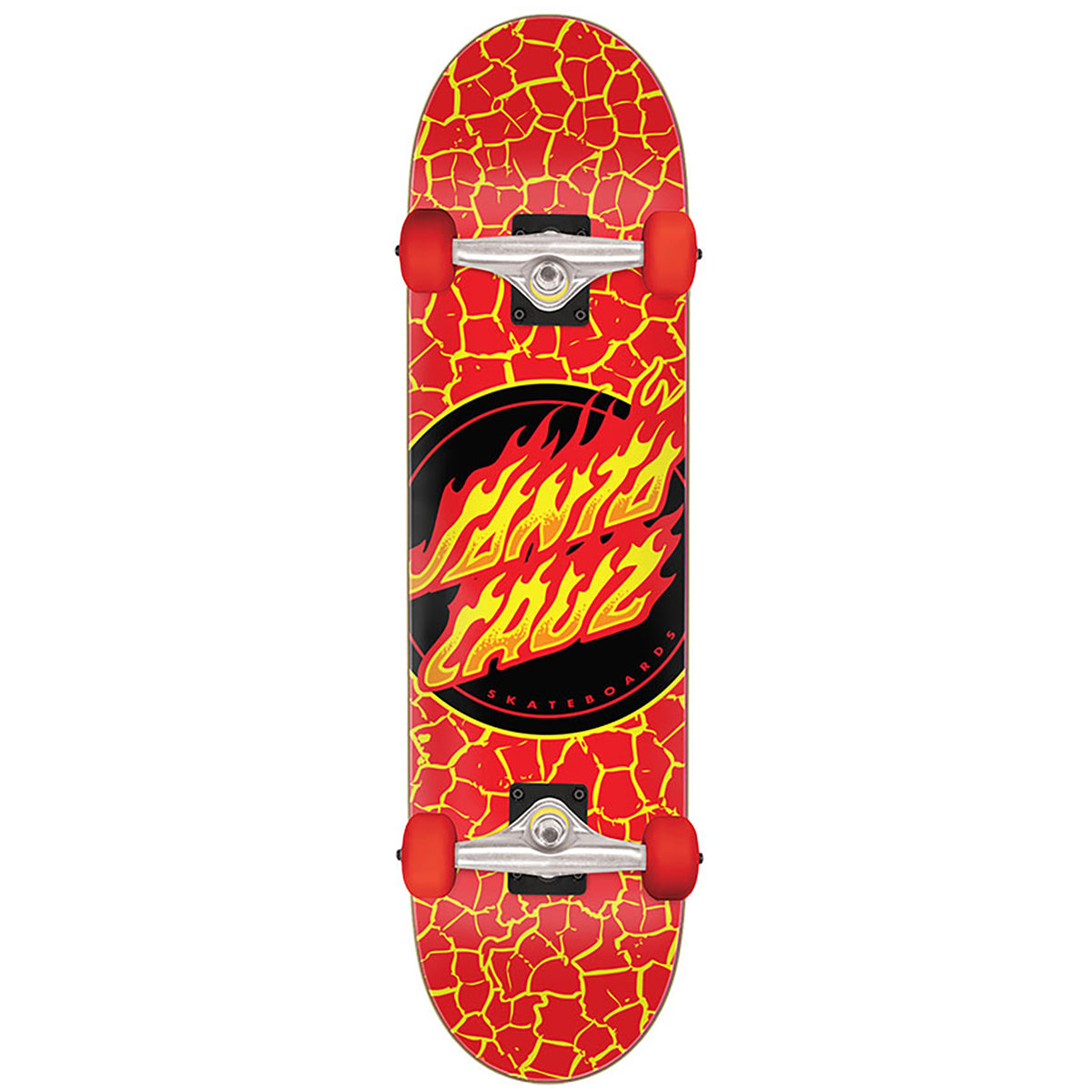 Santa Cruz Flame Dot Large 8.25 Skateboard Complete