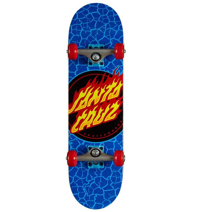 Santa Cruz Flame Dot Micro 7.5 Skateboard Complete