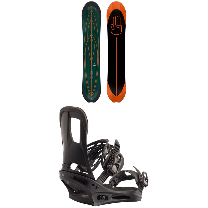 Bataleon Omni Snowboard - Blem + Burton Cartel Snowboard Bindings 2020