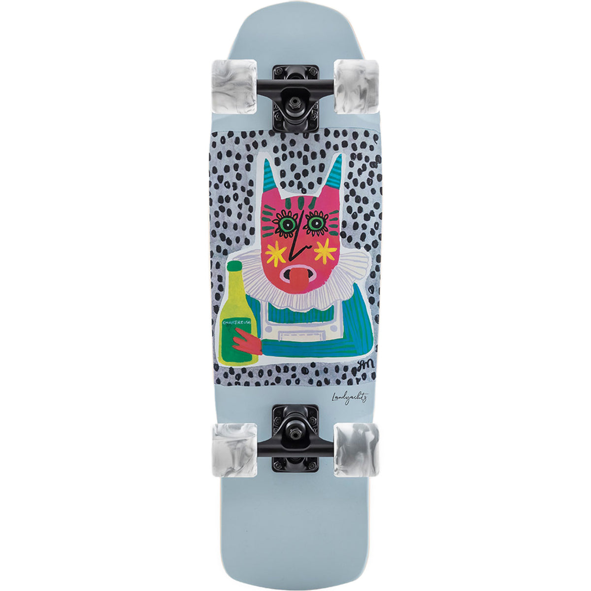 Landyachtz Dinghy Shape 9 Chartreuse Cruiser Skateboard Complete