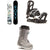 Roxy Smoothie C2 Snowboard + Team Snowboard Bindings + thirtytwo STW Boa Snowboard Boots - Women's 2021