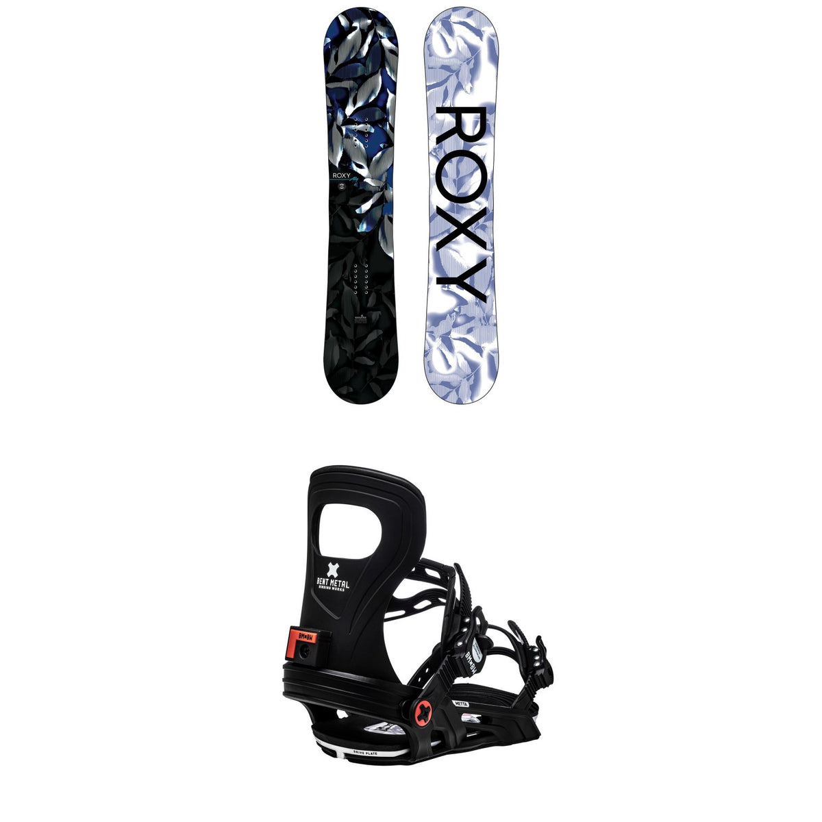 Roxy Ally Banana Snowboard + Bent Metal Metta Snowboard Bindings - Women's 2021