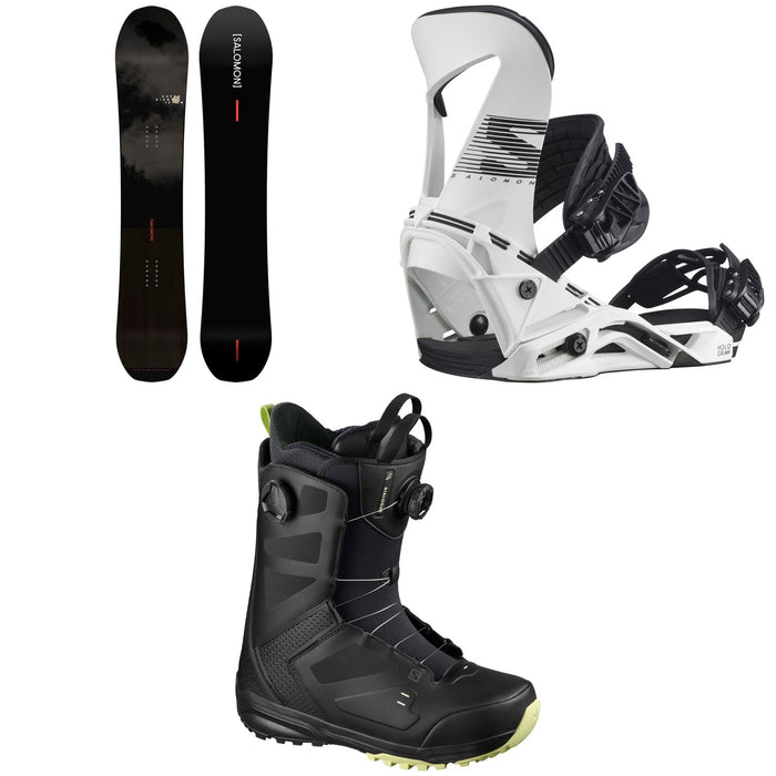 Salomon Super 8 Pro Snowboard + Hologram Snowboard Bindings + Dialogue Focus Boa Snowboard Boots 2021