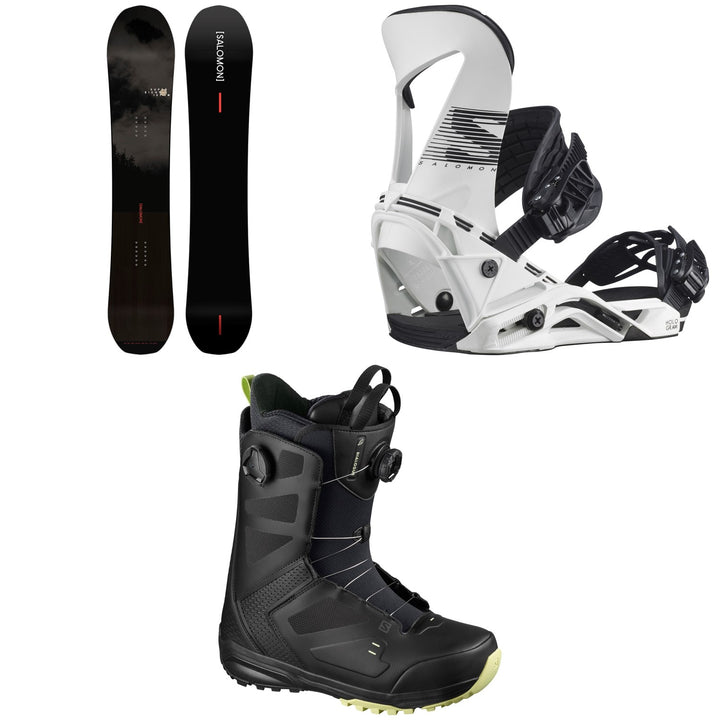 Salomon Super 8 Pro Snowboard + Hologram Snowboard Bindings + Dialogue Focus Boa Snowboard Boots 2021