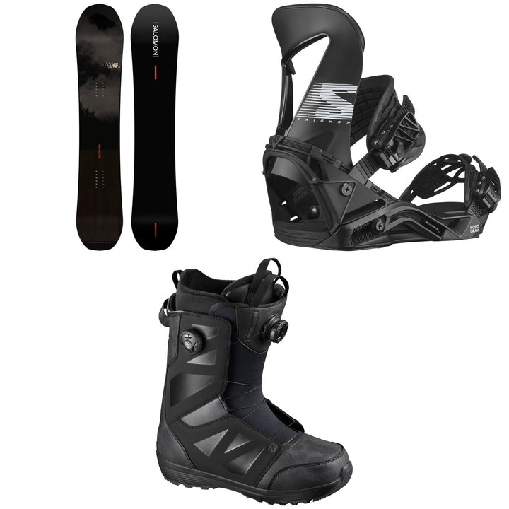 Salomon Super 8 Pro Snowboard + Hologram Snowboard Bindings + Launch Boa SJ Snowboard Boots 2021
